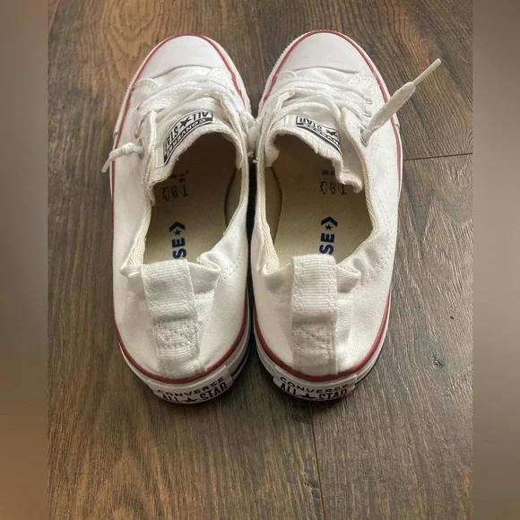 Converse Cream and Blue Sneakers - Picture 4 of 5